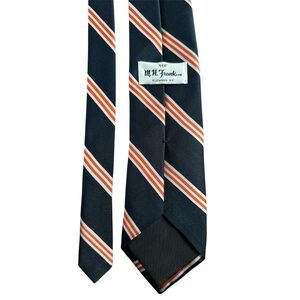 M.H. Frank Ltd Collegiate Repp Style Tie Clemson University